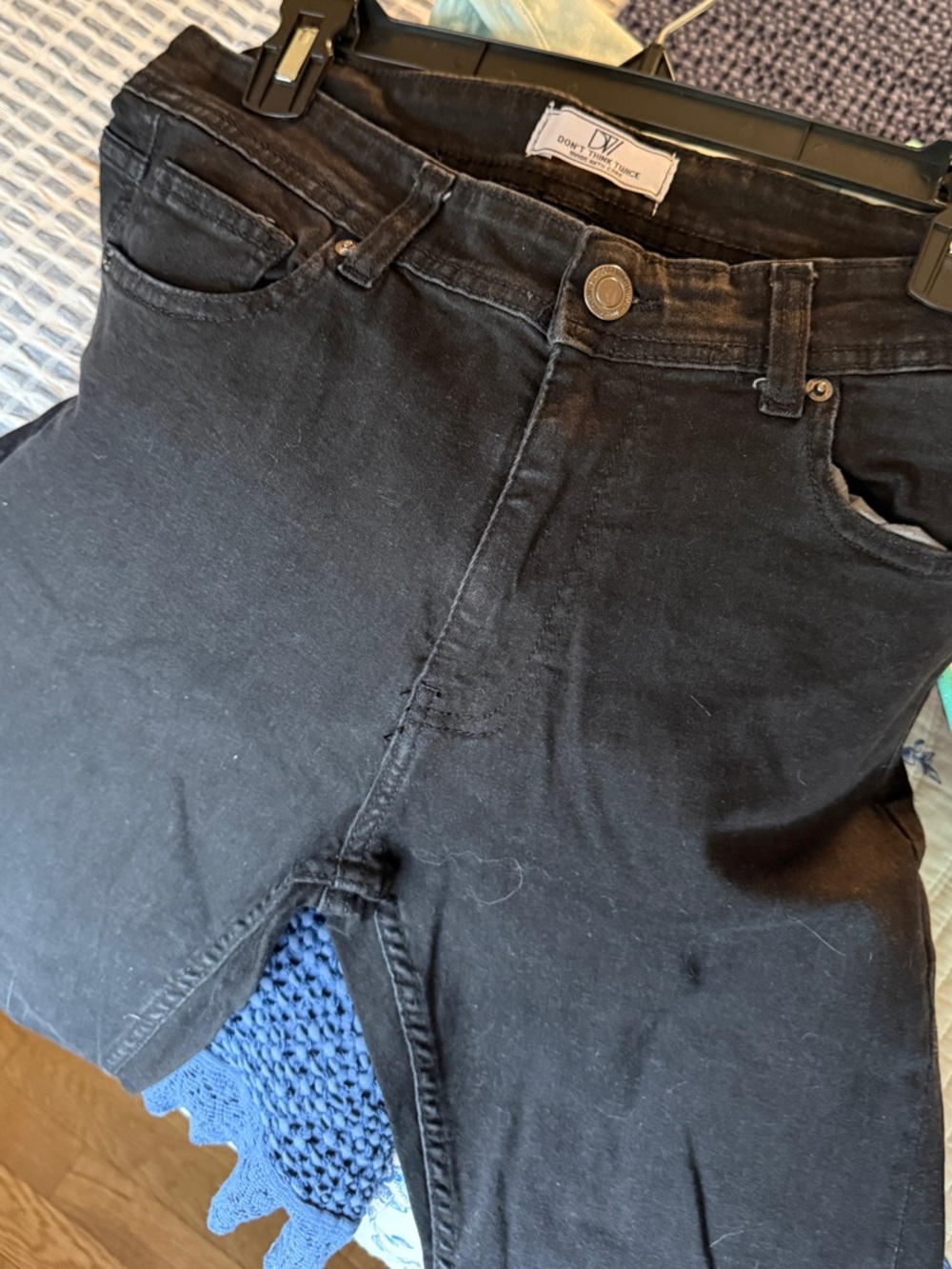 Don't Think Twice Slim Black Men's Jeans